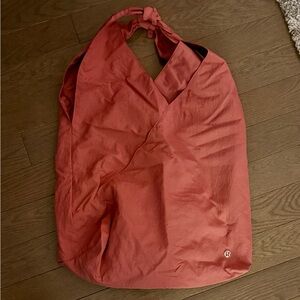 Lululemon Rose Pink Nylon Tote Bag